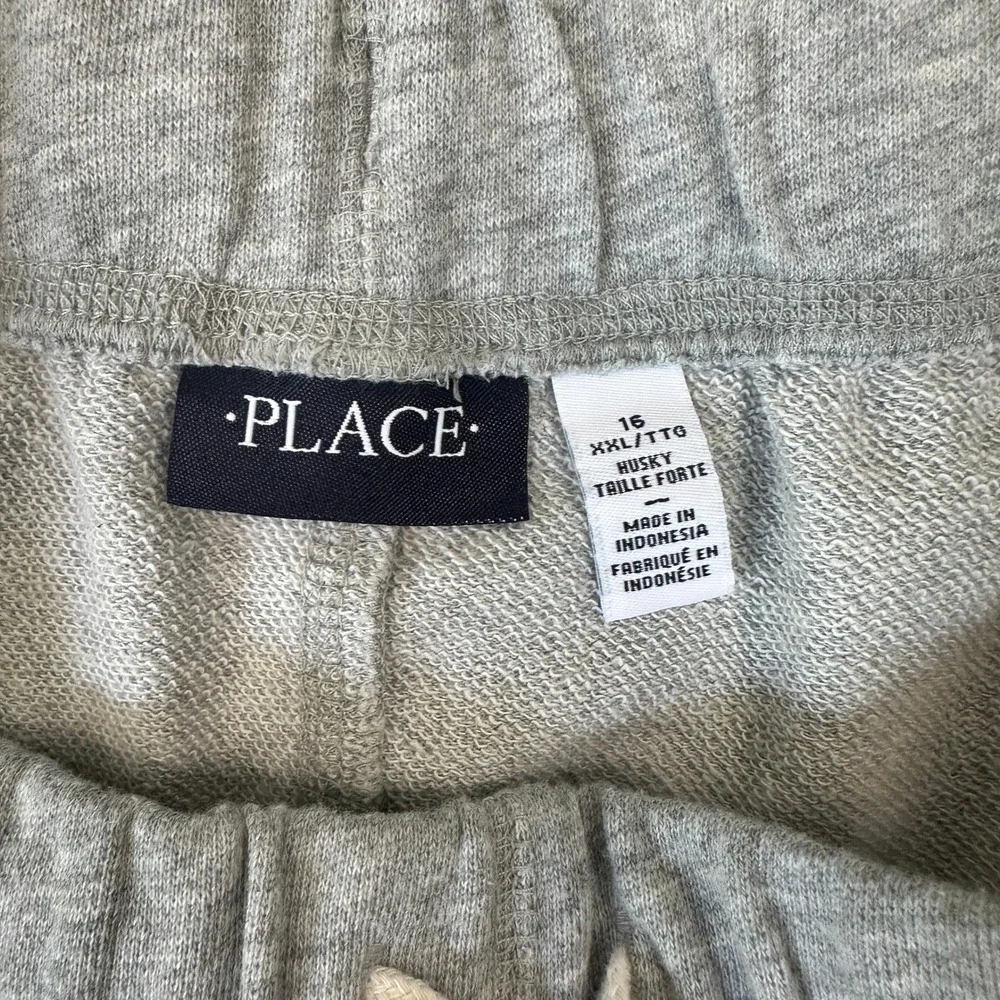 The Childrens Place Boys Fleece Shorts Size 16 XXL Husky Gray Navy 2 Pack Set